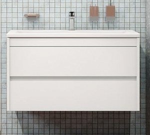 Мебель для ванной Art&Max FAMILY_900_2C_SO_BL белый глянцевый для ванной в интернет-магазине Sanbest