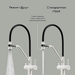 Смеситель для кухни Sancos Dora SC4003GR белый гранит купить в интернет-магазине сантехники Sanbest