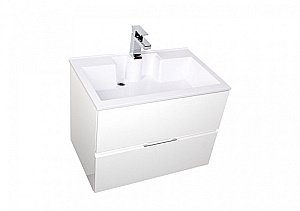 Тумба с раковиной Aquanet Алвита 70 белая глянцевая для ванной в интернет-магазине Sanbest