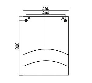 Зеркальный шкаф MIXLINE РАДУГА 522476 46 черный купить в интернет-магазине сантехники Sanbest