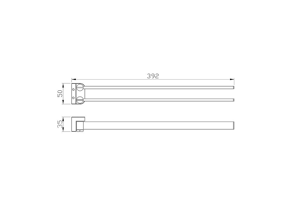Полотенцедержатель поворотный WONZON & WOGHAND WW-9531 хром купить в интернет-магазине сантехники Sanbest
