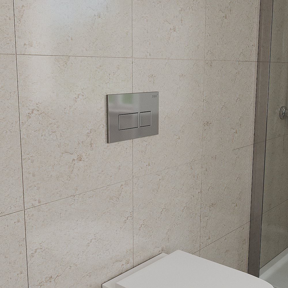 Кнопка для инсталляции D&K Berlin DB1439001 хром купить в интернет-магазине сантехники Sanbest