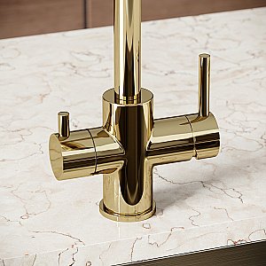 Смеситель для кухни Sancos Vela SC4013ZG полированное золото купить в интернет-магазине сантехники Sanbest