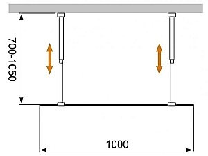 Душевое ограждение Cezares LIBERTA L-2 100x195 купить в интернет-магазине Sanbest