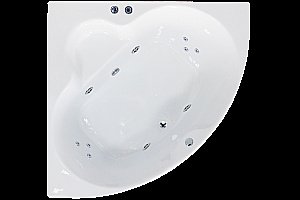 Акриловая ванна Royal Bath Fanke Comfort RB581200CO 140x140 белая с гидромассажем купить в интернет-магазине Sanbest