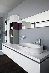 Раковина Laufen Palomba 8.1680.3.400.104.1 белая купить в интернет-магазине Sanbest