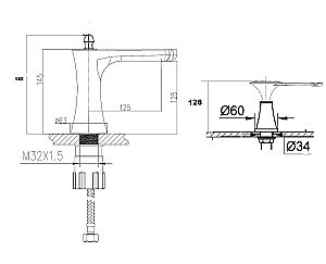 Смеситель для раковины Bronze De Luxe YASMINA 8003/B02 купить в интернет-магазине сантехники Sanbest