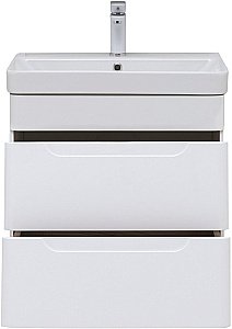 Тумба с раковиной Aquanet София 288905 60 белый глянец для ванной в интернет-магазине Sanbest