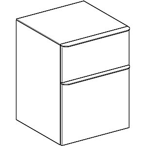 Шкаф Geberit Smyle Square 500.357.JR.1 45 пекан для ванной в интернет-магазине сантехники Sanbest