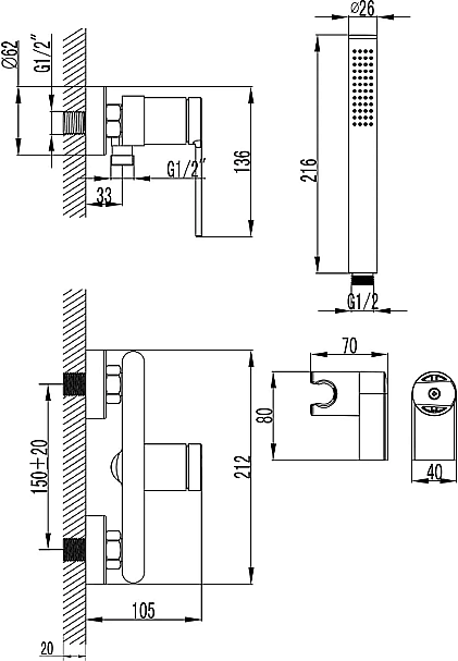 Инсталляция для унитаза Azario AZ-8010-1000 купить в интернет-магазине сантехники Sanbest