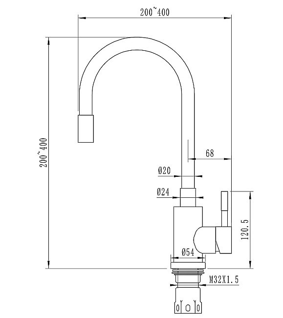Смеситель для кухни 35k MIXLINE MLSS-0325 белый купить в интернет-магазине сантехники Sanbest