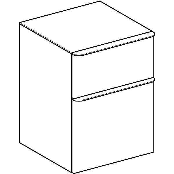 Шкаф Geberit Smyle Square 500.357.JR.1 45 пекан для ванной в интернет-магазине сантехники Sanbest