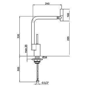 Смеситель для кухни Webert Kitchen 360° TS920302784 купить в интернет-магазине сантехники Sanbest