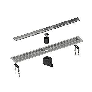 Душевой лоток TIMO Drain System 700 Plate DS230207/00 под плитку, хром купить в интернет-магазине Sanbest