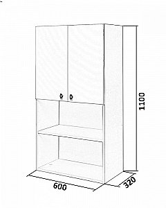 Шкаф Orange Смайл SM-60SR3 для ванной в интернет-магазине сантехники Sanbest
