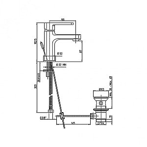 Смеситель для раковины PAINI Ovo 86PW211 никель купить в интернет-магазине сантехники Sanbest