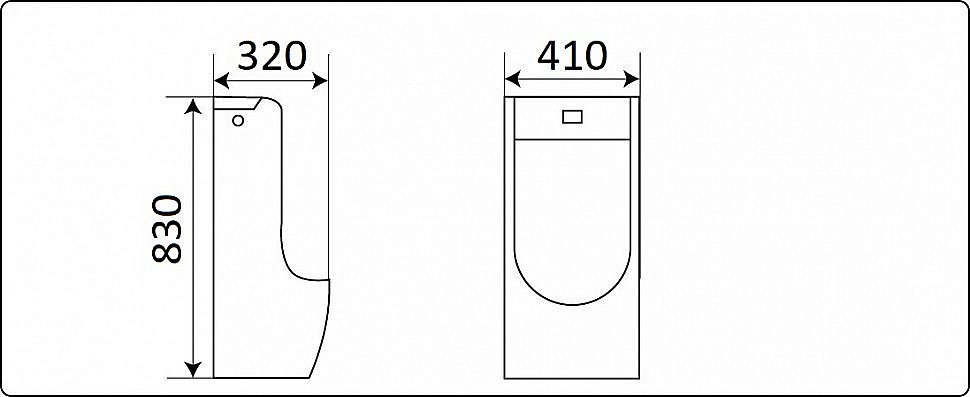 Писсуар Ceramalux Х529S купить в интернет-магазине Sanbest