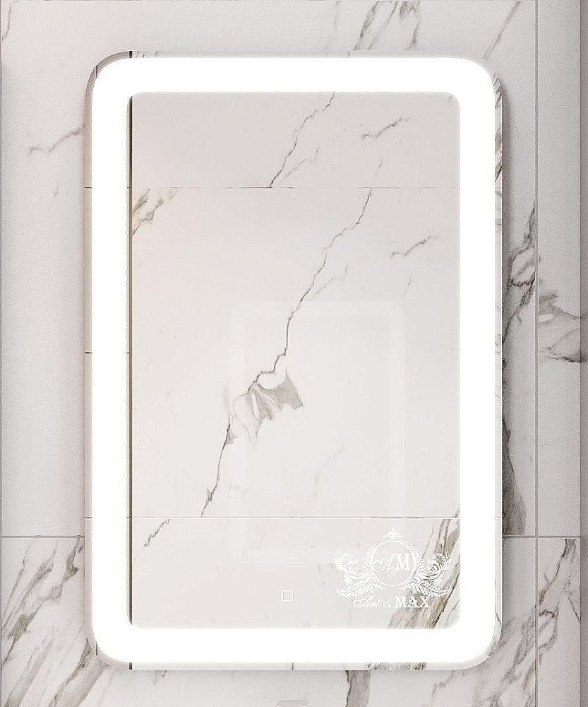 Зеркало с подсветкой ART&MAX LATINA 50x80 в ванную от интернет-магазине сантехники Sanbest