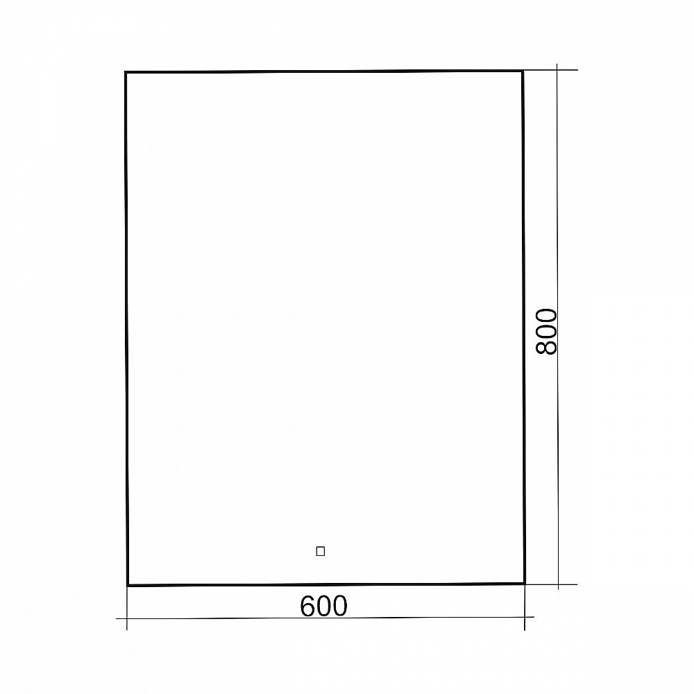 Зеркало ABBER See AG6103S-0.6 60x80 в ванную от интернет-магазине сантехники Sanbest