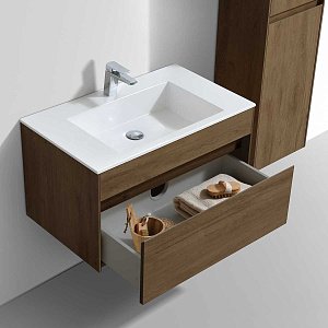 Тумба с раковиной Vincea Chiara 80 T.Oak для ванной в интернет-магазине Sanbest