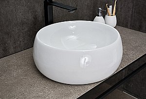 Раковина накладная Gid Esfera 40 N9140 51213 белая купить в интернет-магазине Sanbest