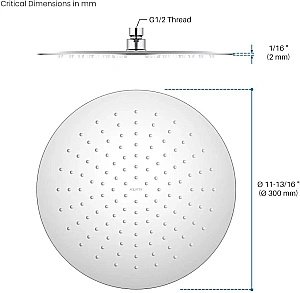 Верхний душ Aquatek AQ2075CR хром купить в интернет-магазине сантехники Sanbest