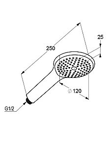 Душевая лейка Kludi Freshline 6780005-00WR9 хром купить в интернет-магазине сантехники Sanbest