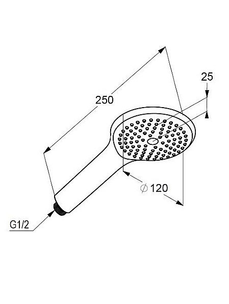 Душевая лейка Kludi Freshline 6780005-00WR9 хром купить в интернет-магазине сантехники Sanbest