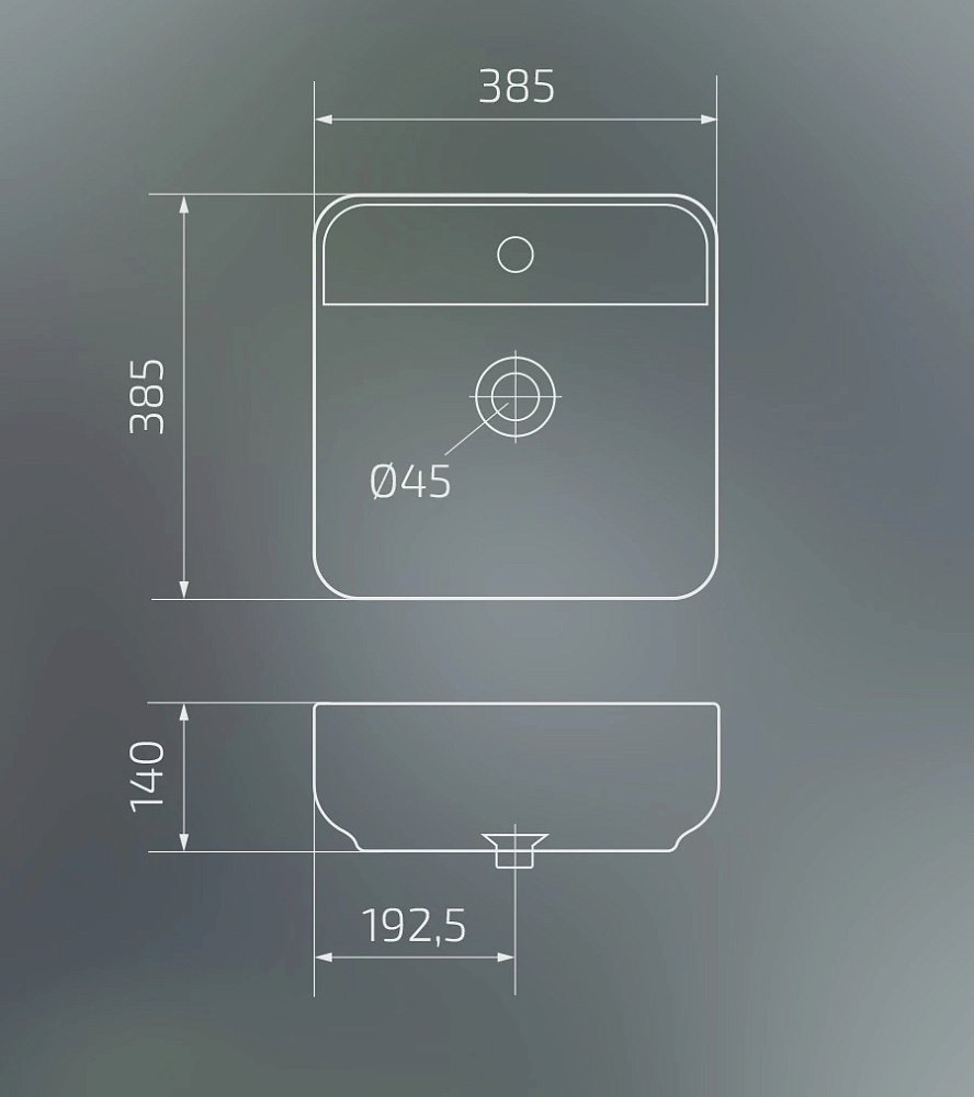 Раковина GID N9044 купить в интернет-магазине Sanbest