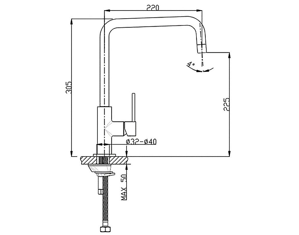 Смеситель для кухни Timo Saona 2306F белый матовый купить в интернет-магазине сантехники Sanbest