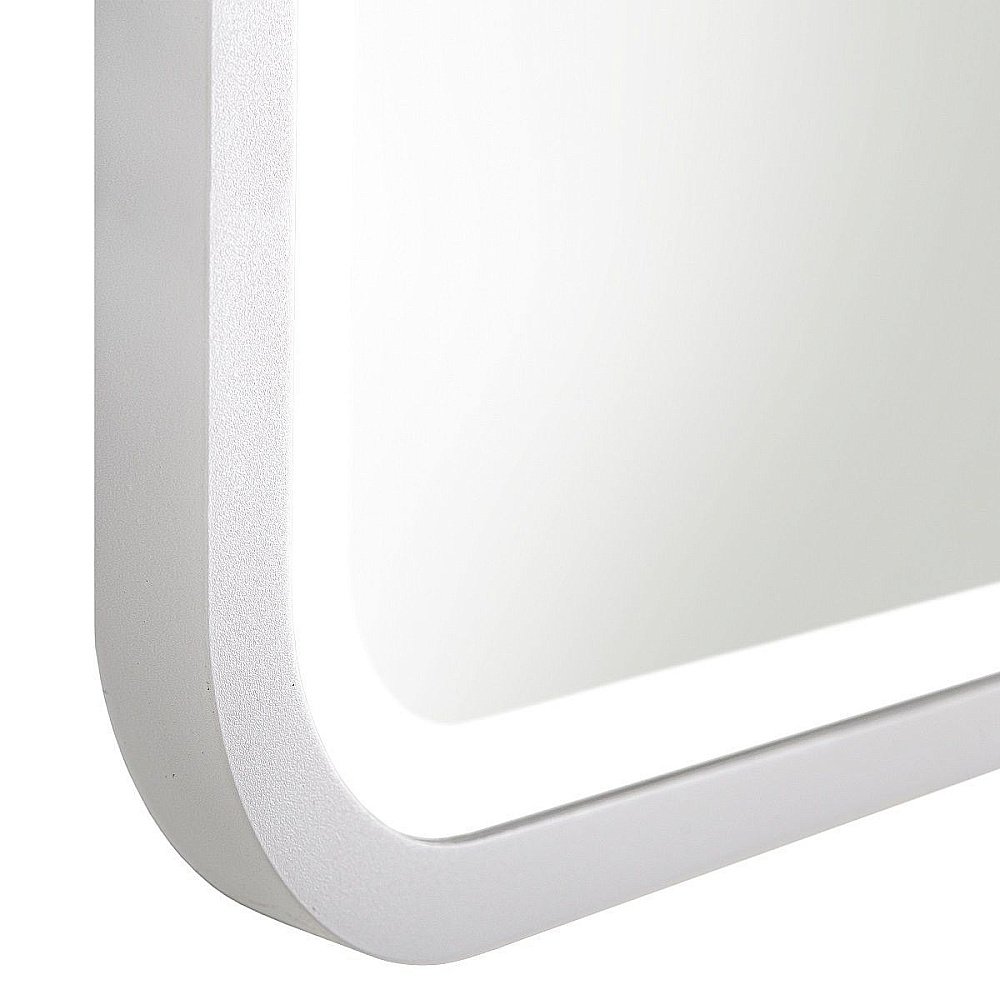 Зеркало Art&Max GENOVA AM-Gen-800-800-DS-F-White в ванную от интернет-магазине сантехники Sanbest