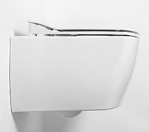 Унитаз подвесной с функцией биде CREAVIT ELEGANT EG321-00 белый, безободковый купить в интернет-магазине Sanbest