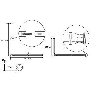 Карниз для ванны Bemeta 140х140 101120121 нержавеющая сталь купить в интернет-магазине сантехники Sanbest