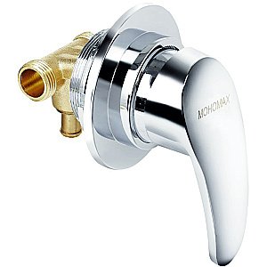 Душевая кабина Мономах XL 100x80x44 С МЗ стекло прозрачное с рисунком мозаика/профиль хром купить в интернет-магазине Sanbest