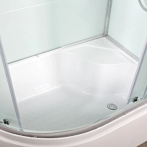 Душевая кабина AvaCan D120SRLED 120x80 с подсветкой, стекло матовое/профиль хром, правосторонняя купить в интернет-магазине Sanbest