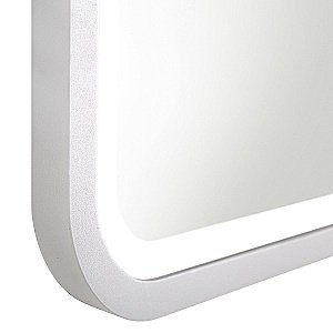 Зеркало Art&Max GENOVA AM-Gen-800-800-DS-F-White в ванную от интернет-магазине сантехники Sanbest