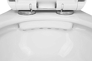 Унитаз подвесной с инсталляцией Loranto Fredo 4501+CS-WH8005 белый, безободковый, с крышкой микролифт купить в интернет-магазине Sanbest