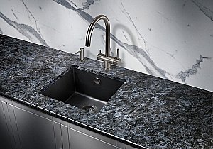 Мойка кухонная Milacio Leon 45 Cuarzo MC.77091 черная матовая купить в интернет-магазине сантехники Sanbest