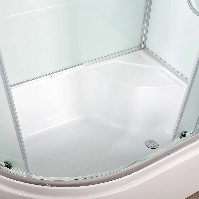 Душевая кабина AvaCan D120SRLED 120x80 с подсветкой, стекло матовое/профиль хром, правосторонняя купить в интернет-магазине Sanbest
