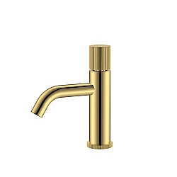Смеситель для раковины Boheme Stick 121-GG.3 золото/ручка LINEA купить в интернет-магазине сантехники Sanbest