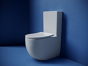 Унитаз напольный Ceramica Nova Metropol CN4001T белый, с крышкой микролифт, с бачком, безободковый, слив-торнадо купить в интернет-магазине Sanbest