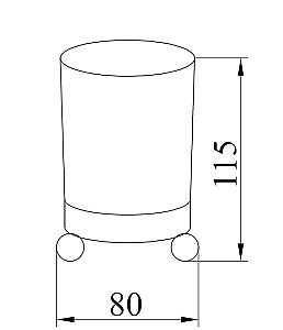 Стакан для зубных щеток Boheme Hermitage 10331 купить в интернет-магазине сантехники Sanbest
