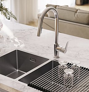 Смеситель для кухни Iddis Сuba CUBSBP0i05 глянцевый хром купить в интернет-магазине сантехники Sanbest