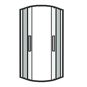 Душевой уголок Grossman Cosmo 301.K33.02.1010.21.00 100x100 стекло прозрачное/профиль черный матовый купить в интернет-магазине Sanbest
