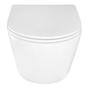 Унитаз подвесной Azario UNO с инсталляцией Loranto, безободковый, с сиденьем микролифт, белый купить в интернет-магазине Sanbest