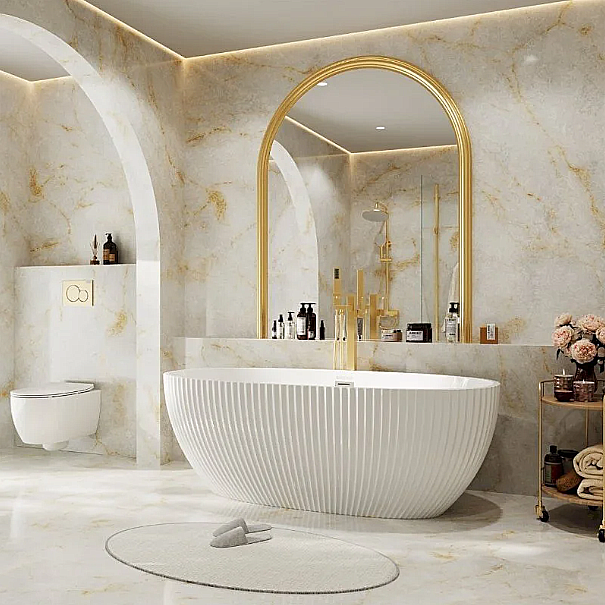 Ванна акриловая Grossman Cristal 170х80 GR-2504F белая купить в интернет-магазине Sanbest