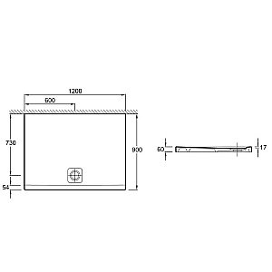 Душевой поддон Jacob Delafon ODEON UP N115K-220 120x90 белый купить в интернет-магазине Sanbest