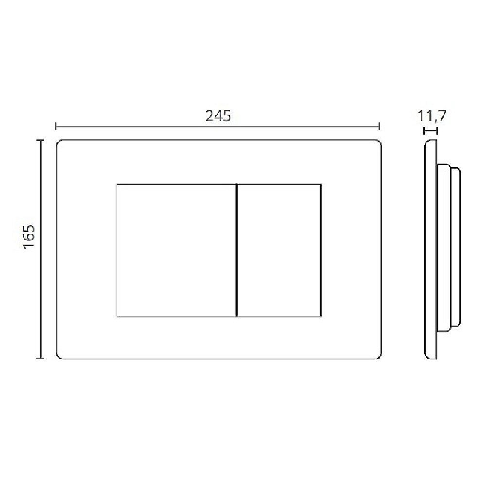 Кнока для инсталляции Ctesi Steel BK0202140 нержавеющая сталь купить в интернет-магазине сантехники Sanbest