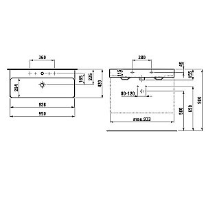 Раковина Laufen VAL 8.1028.7.000.104.1 белая купить в интернет-магазине Sanbest