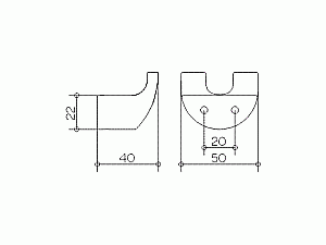 Крючок KEUCO Elegance New купить в интернет-магазине сантехники Sanbest